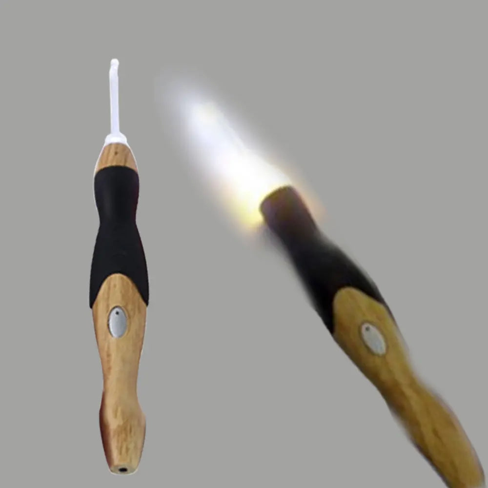 9 in 1 USB Light Up Crochet Hooks Knitting Needles LED Sewing Tools Set DIY Weaving Sweater Tools Kit Sewing Accessories - Kleva